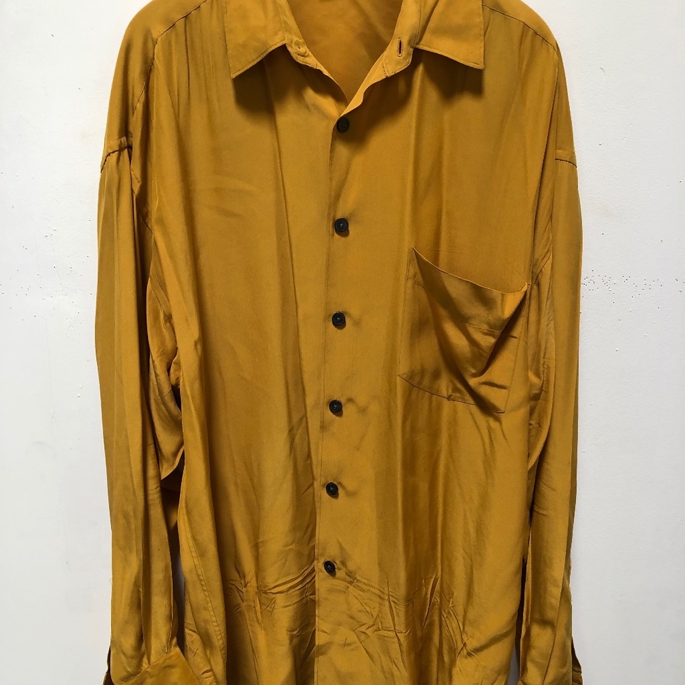 KIKIT/Maurice Sasson large silk dress shirt